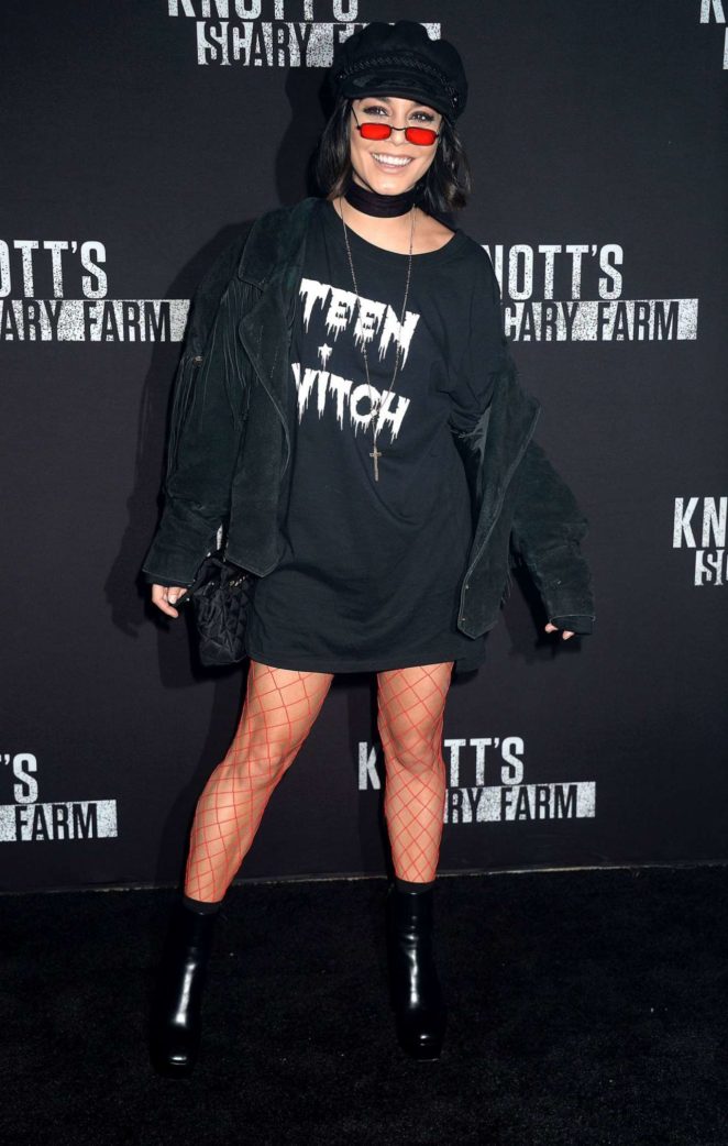 Vanessa Hudgens – Knott’s Scary Farm Celebrity Night  Photocall in Buena Park